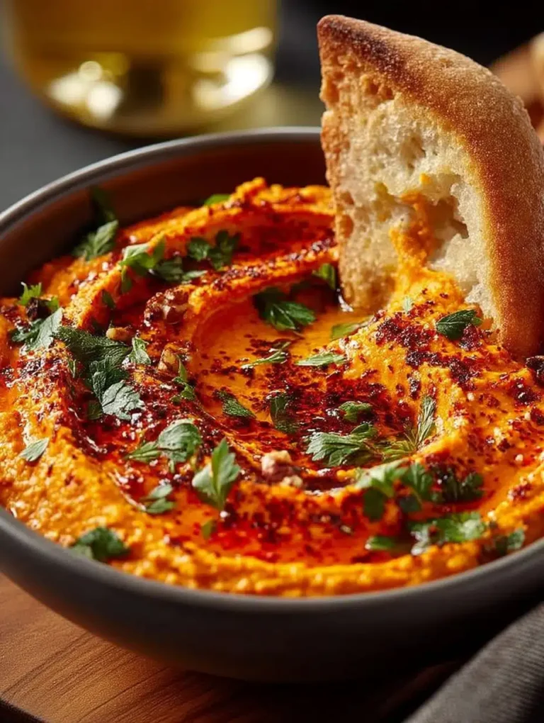 Cremiger Rote-Paprika-Walnuss-Dip: Das einfache Rezept für aromatischen Genuss