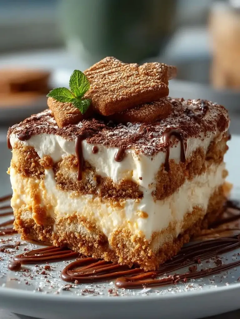 No-Bake Biscoff Spekulatius Tiramisu: Das einfache Rezept für cremigen Genuss
