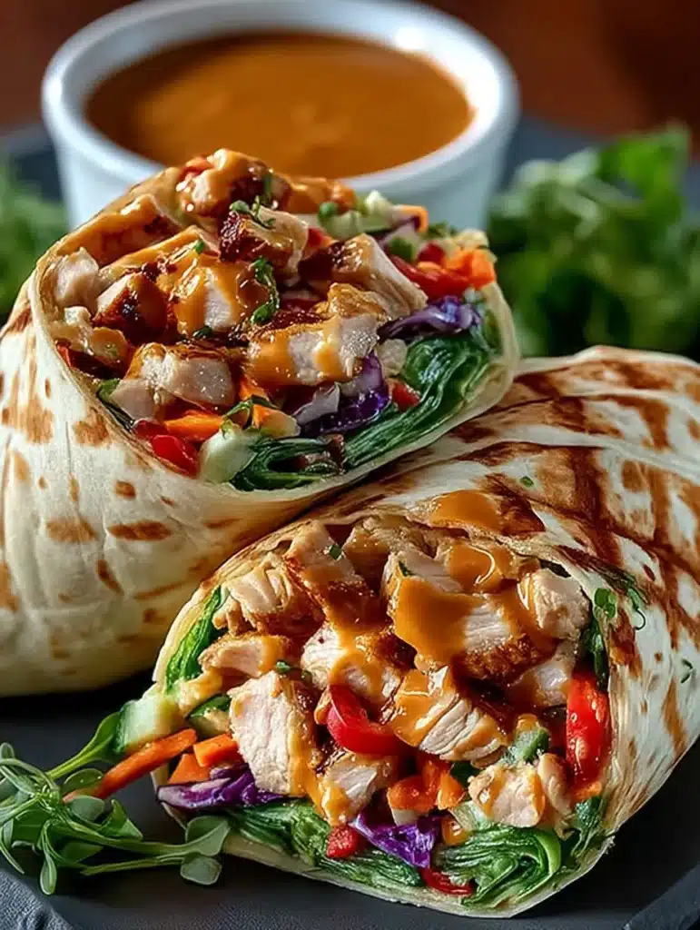 Thai Erdnuss Hähnchen Wraps Rezept: Schnell, Gesund & Einfach in 60 Minuten
