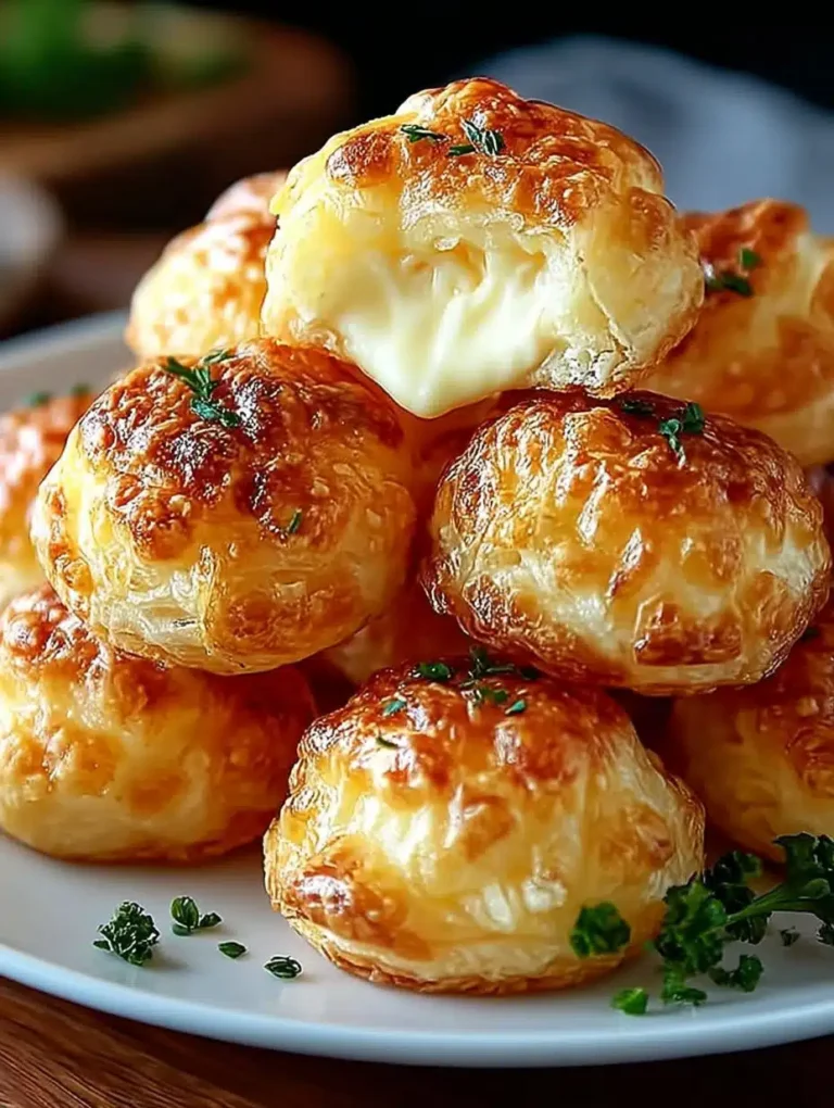 Käse Puff Snacks Rezept: Knusprige Blätterteigtaschen mit Käsefüllung – Schnell & Einfach