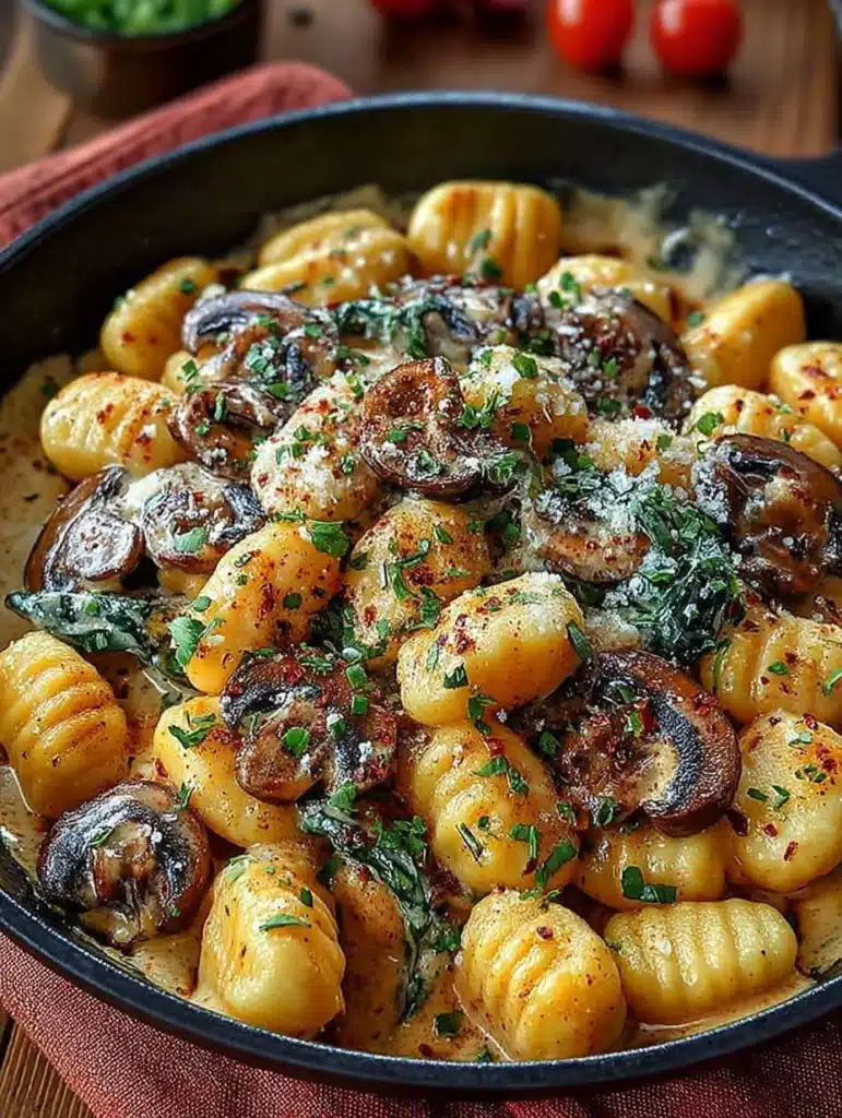 Cremige Gnocchi-Pilz-Pfanne Rezept: Schnell, einfach & vegetarisch