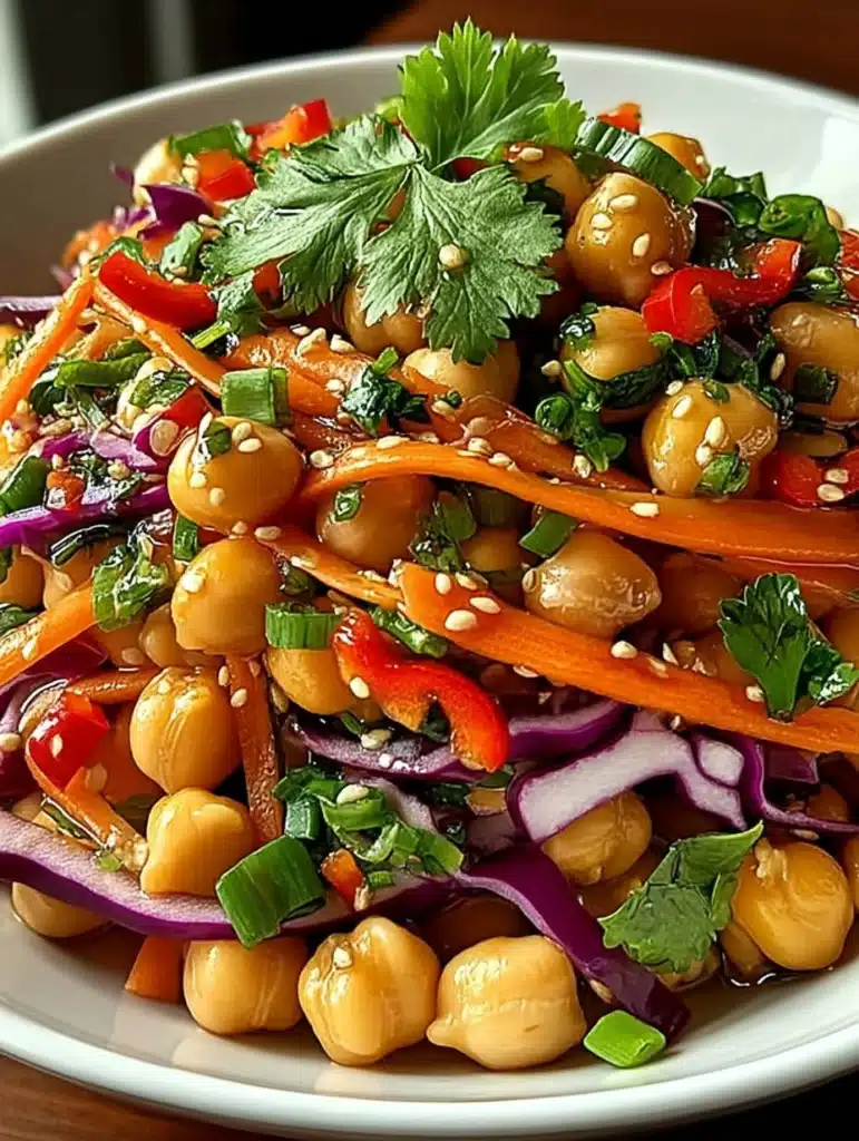 Knackiger Thai-Kichererbsensalat Rezept: Schnell & Gesund in 20 Minuten