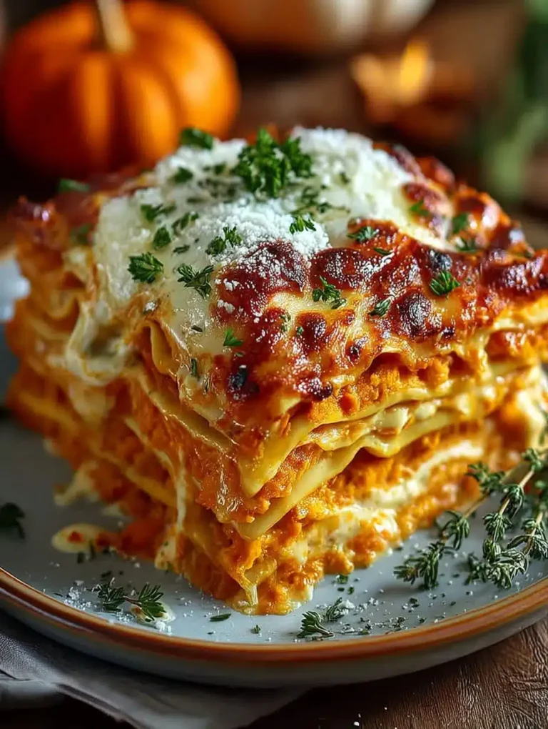Himmlische Vegetarische Kürbis Lasagne Rezept: Cremig mit Ricotta & Spinat