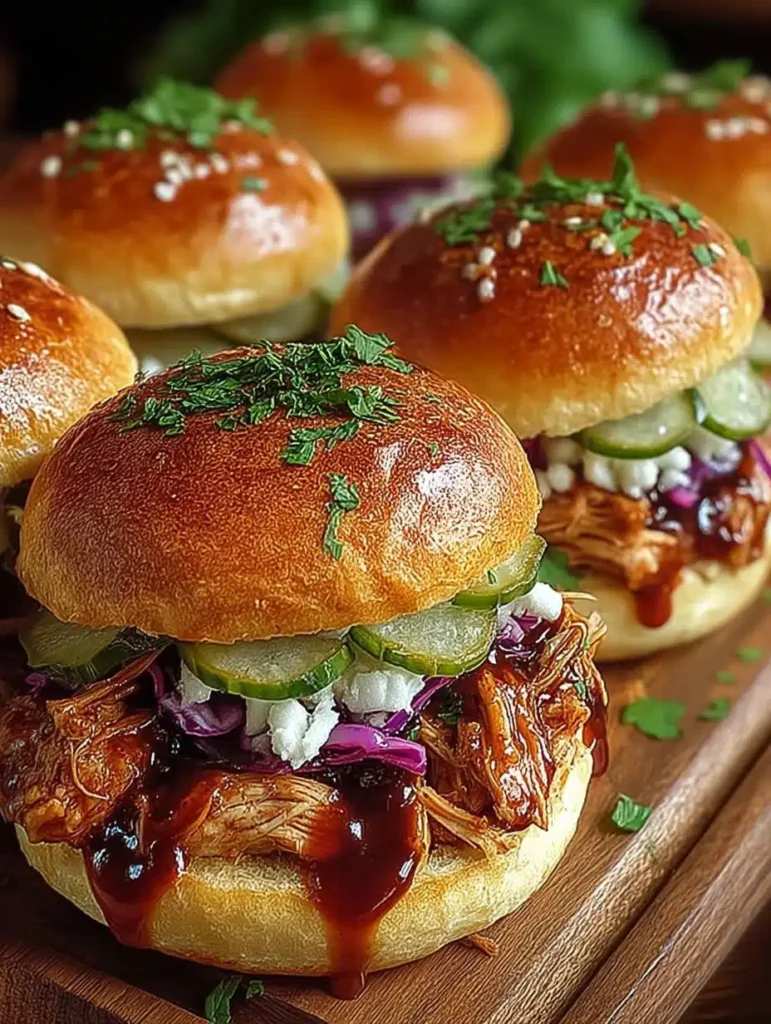 Schnelle & Saftige BBQ Pulled Chicken Sliders: Einfaches 60-Minuten Rezept für Partys & Abendessen