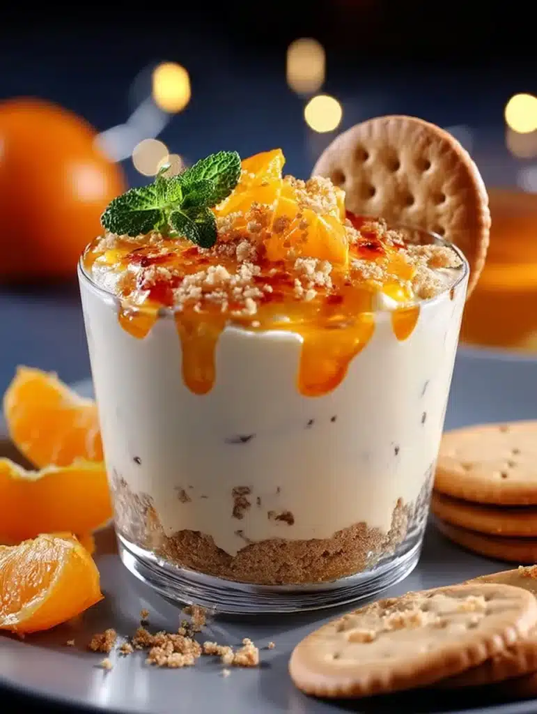 Einfaches Spekulatius Mandarinen Quark Creme Rezept | Winterlicher Genuss