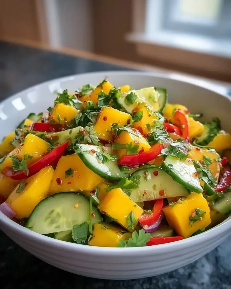 Thai Mango Gurkensalat Rezept: Süß, Sauer, Scharf & Erfrischend