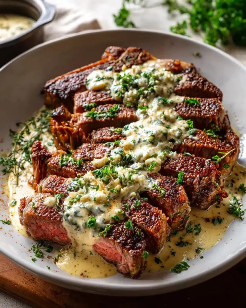 Knoblauchbutter-Steak mit Parmesan-Cremesauce: Dein ultimatives Rezept für perfekten Genuss