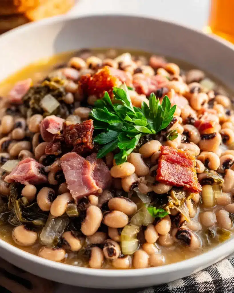 Southern Black Eyed Peas mit Rindfleisch: Traditionelles Südstaaten-Rezept – Einfach & Herzhaft