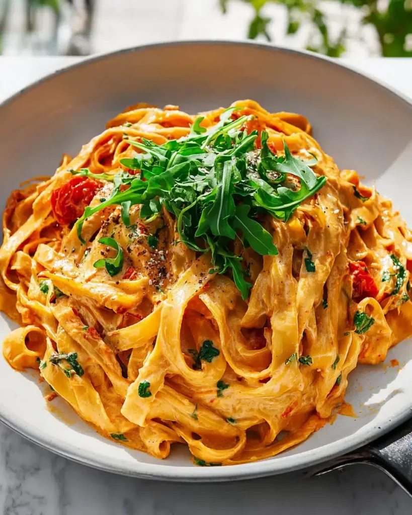 Cremige Vegane Pasta mit Getrockneten Tomaten: Einfaches & Schnelles Rezept
