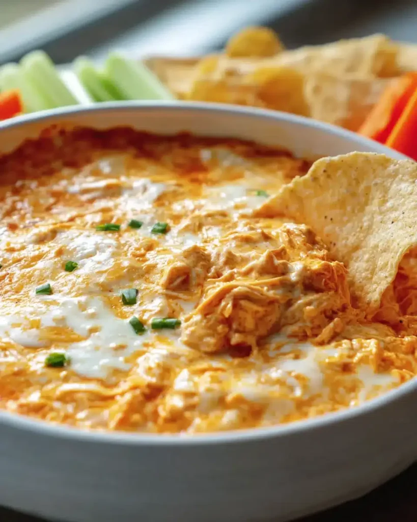 Healthy Crock Pot Buffalo Chicken Dip: Einfaches & gesundes Rezept für den Slow Cooker