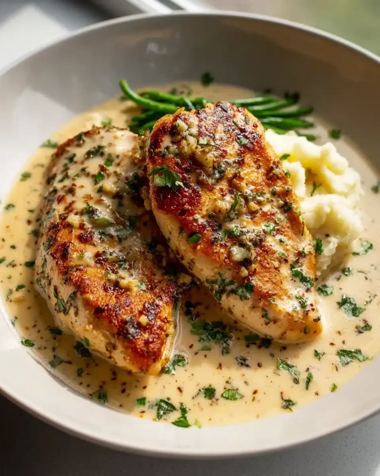 Creamy Garlic Parmesan Chicken Breast Rezept: Schnell, zart & cremig
