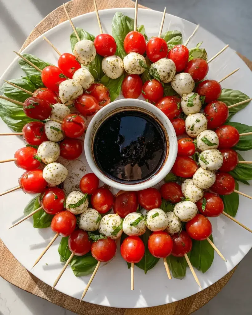 Christmas Caprese Wreath Rezept: Einfache, elegante & festliche Vorspeise