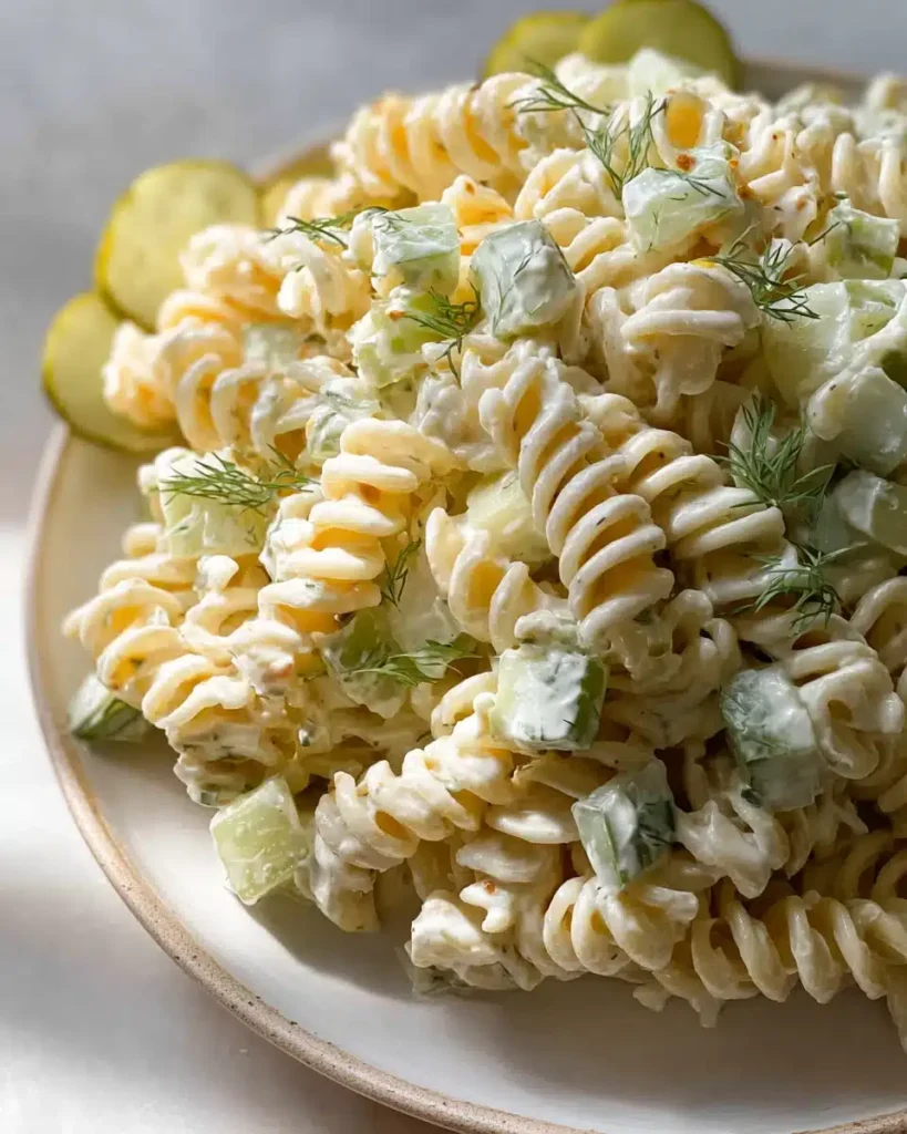 Einfacher Dill-Pickle-Pasta-Salat: Cremiges & erfrischendes Rezept für jede Gelegenheit
