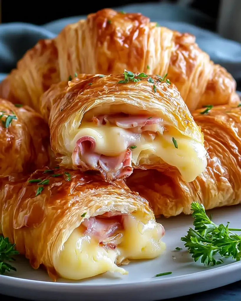 Air Fryer Beef Ham Cheese Croissants: Schnelles & Knuspriges Rezept für Snack & Brunch