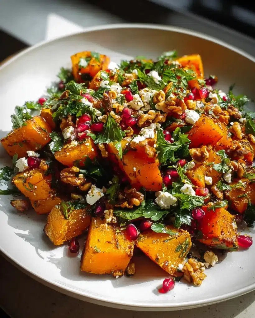 Libanesischer Gerösteter Kürbissalat: Gesundes Rezept mit Sumach-Vinaigrette