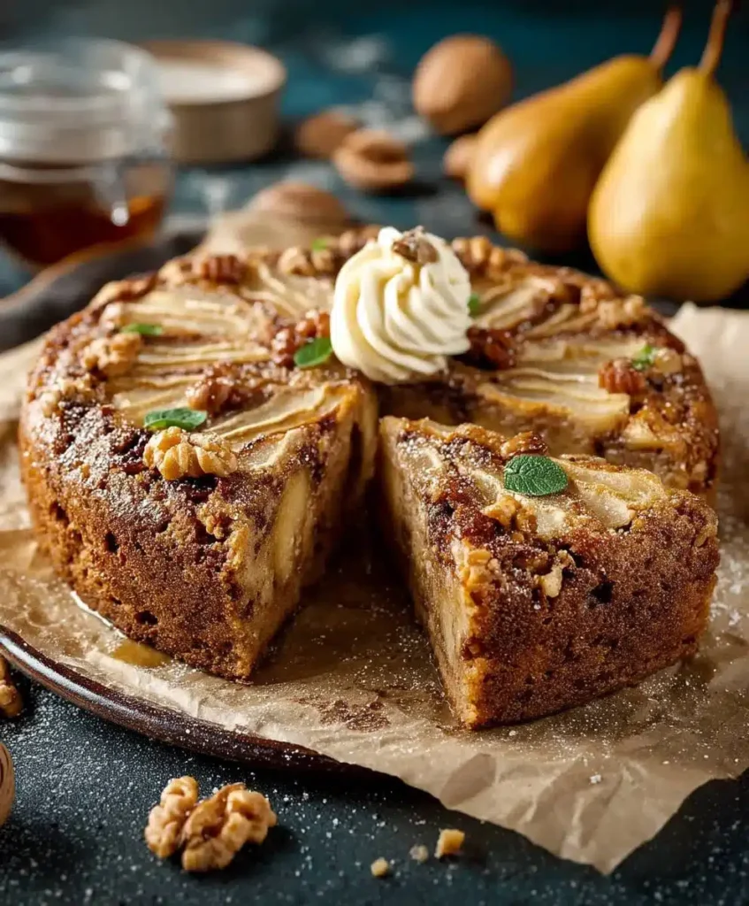 Birnen Walnusskuchen backen: Saftiges & Einfaches Rezept für die Kaffeetafel