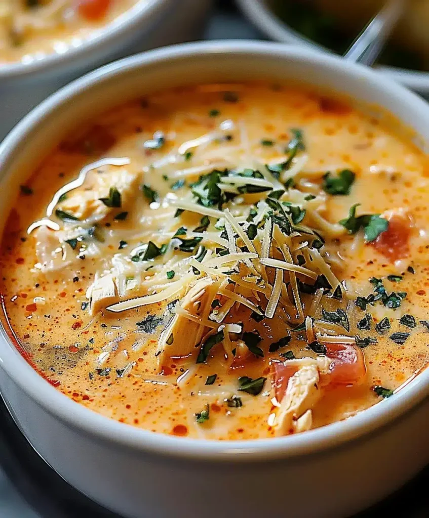 Cremige Crock Pot Hähnchen Parmesan Suppe: Einfaches Slow Cooker Rezept