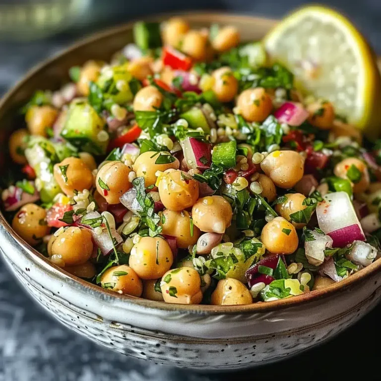Cremiger Tahini-Zitronen Kichererbsen-Salat: Vegan, Proteinreich & Schnell