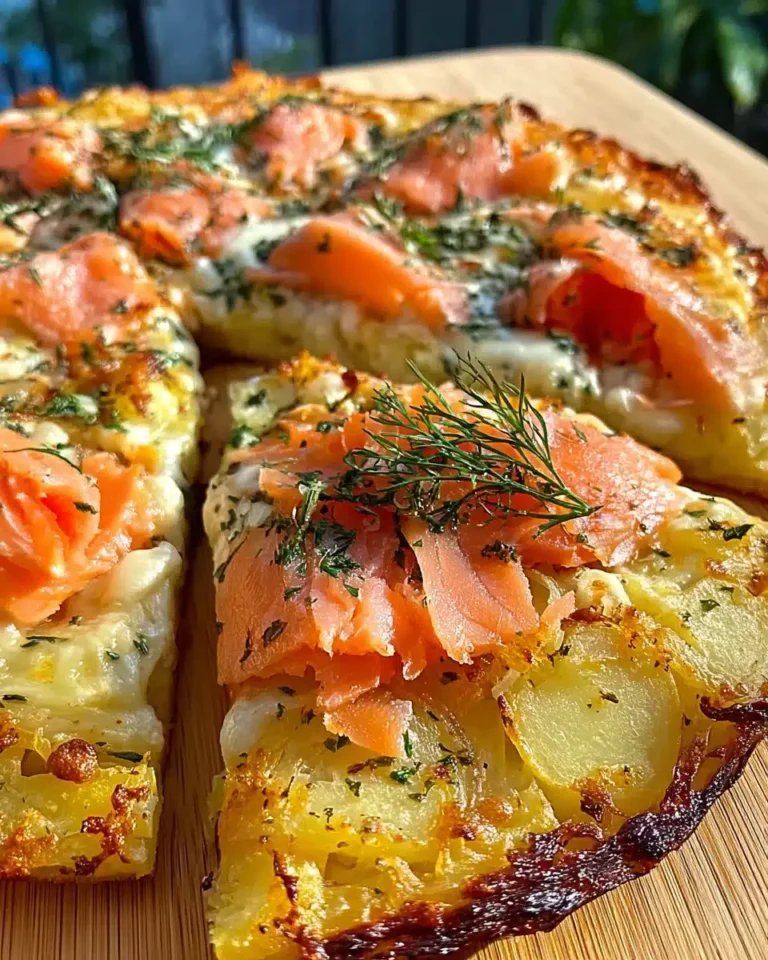 Rauchlachs Kartoffelpizza Rezept: Knusprig, Cremig & Schnell mit Dill & Zitrone