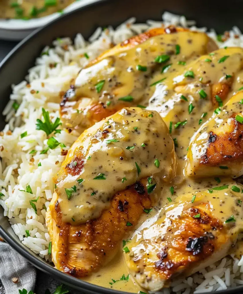Honig-Senf-Hähnchen mit Reis: Einfaches & Saftiges Rezept