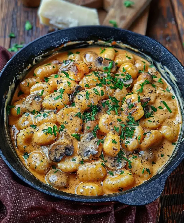 Cremige Gnocchi Pilz Pfanne: Schnelles & Einfaches Rezept in 35 Minuten