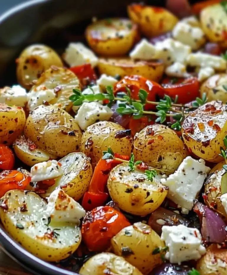 Feta-Kartoffel Ofengemüse Rezept: Einfach, knusprig & cremig-mediterran
