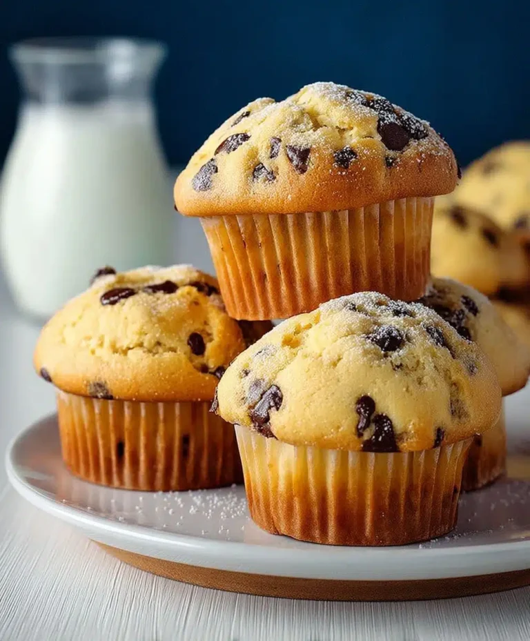 Einfaches Rezept: Fluffige & Saftige Schokostückchen Muffins schnell backen