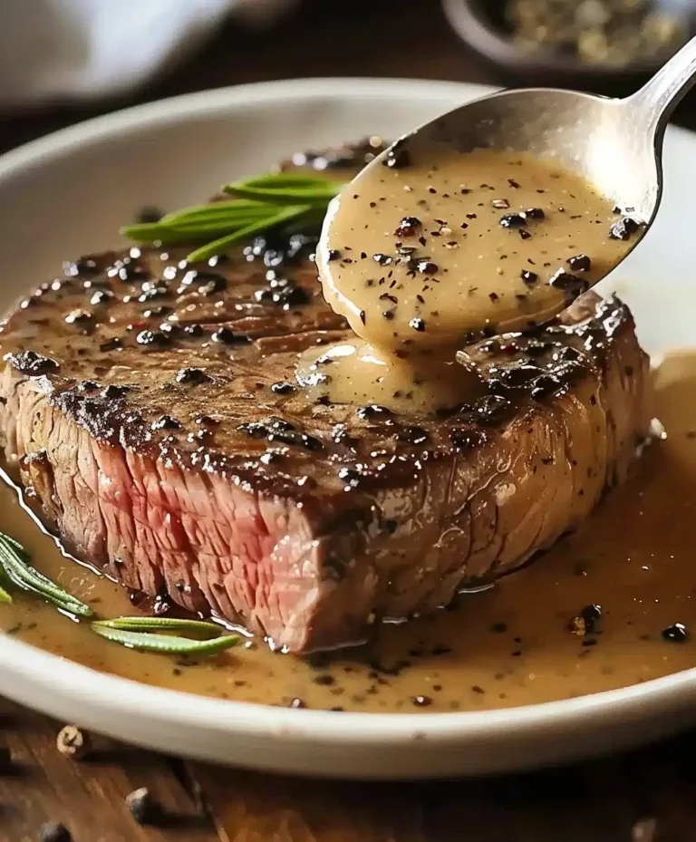 Pfeffersoßen-Steak Rezept: Saftiges Rindersteak & cremige Pfeffersauce in Restaurantqualität für Zuhause
