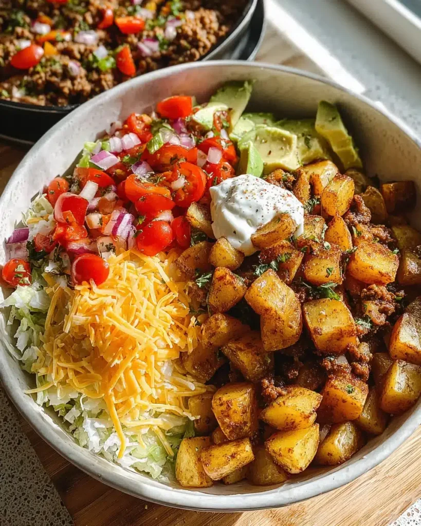 Meal Prep: Knusprige Kartoffel Taco Bowl – Schnell, einfach & sättigend