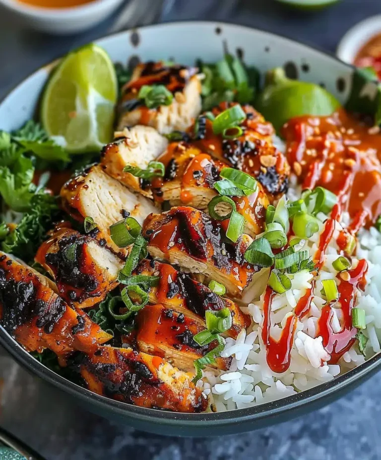 Süße Chili Hähnchen Bowl Rezept: Zart, Süß-Scharf mit Kokos-Limetten-Dressing