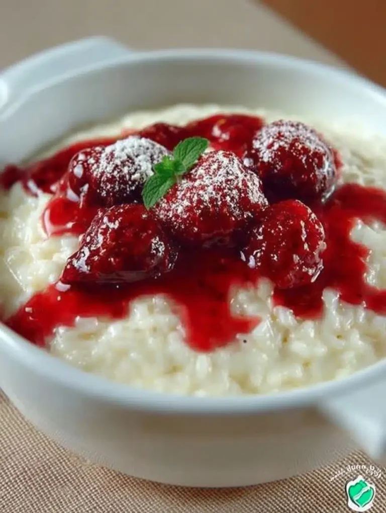 Low Carb Milchreis Rezept: Cremiger Frischkäse-Dessert mit Kokosmilch und Beeren