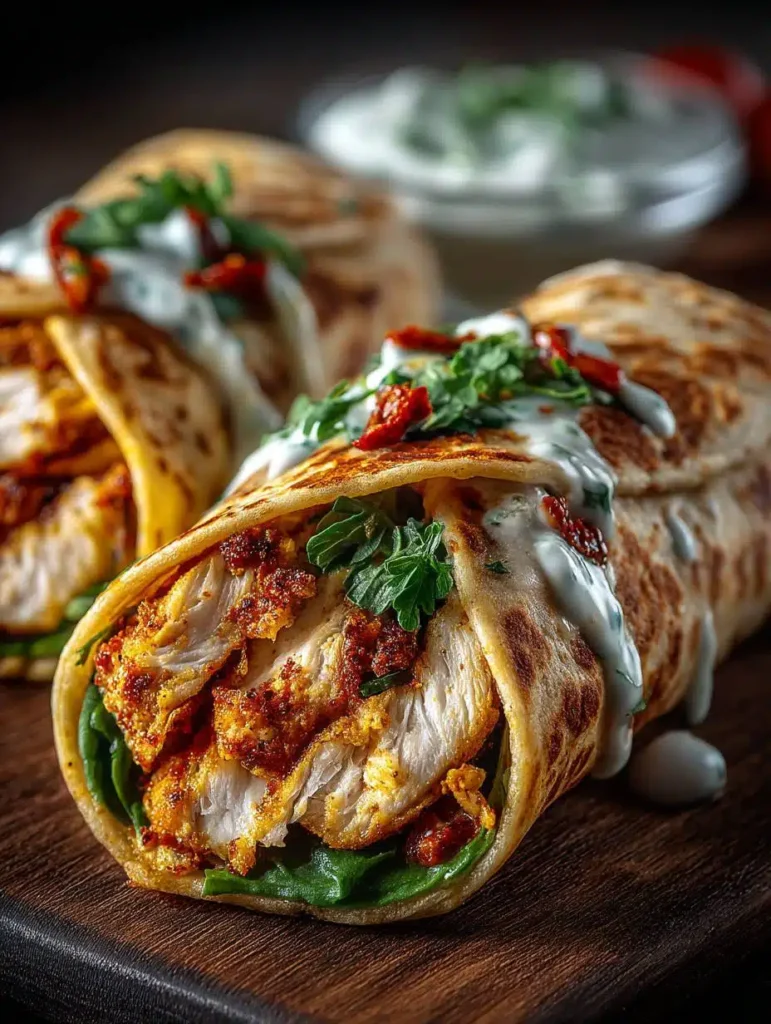 Knusprige Hähnchen-Mozzarella-Wraps aus dem Airfryer: Schnelles & einfaches Rezept