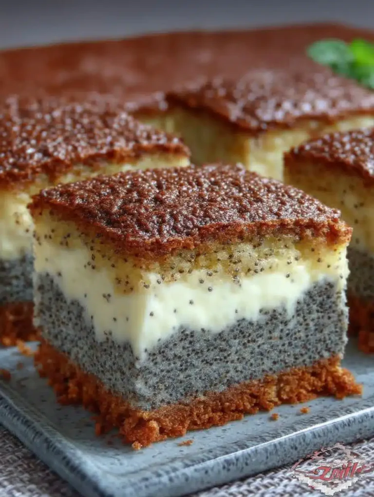 Zauberkuchen mit Mohn und Quark: Das unwiderstehliche Rezept für cremige Zartheit
