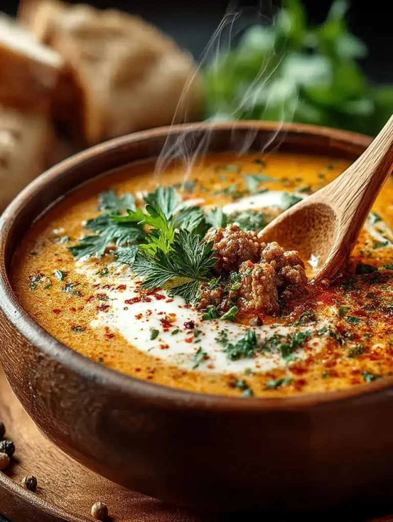 Cremige Käse-Hackfleisch-Suppe: Schnelles & herzhaftes Familienrezept