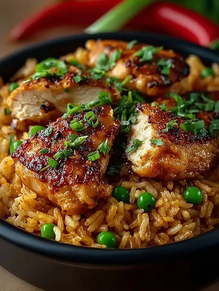 Proteinreicher Knuspriger Gebratener Reis mit Knoblauchhähnchen: Schnell & Gesundes Rezept