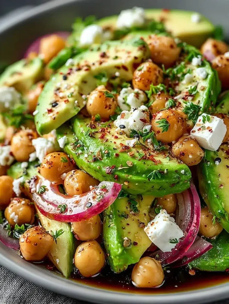 Kichererbsen Feta Avocado Salat: Das schnelle, gesunde & einfache Rezept