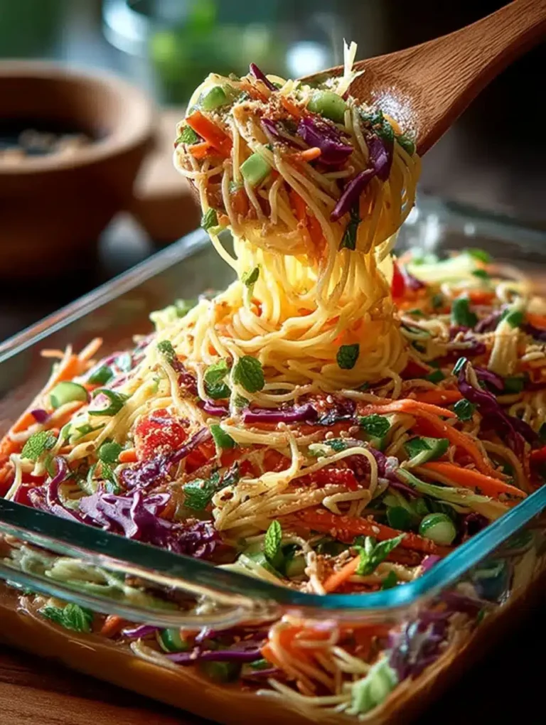 Thai-Spaghetti-Salat mit Erdnusssauce: Schnelles & einfaches Rezept