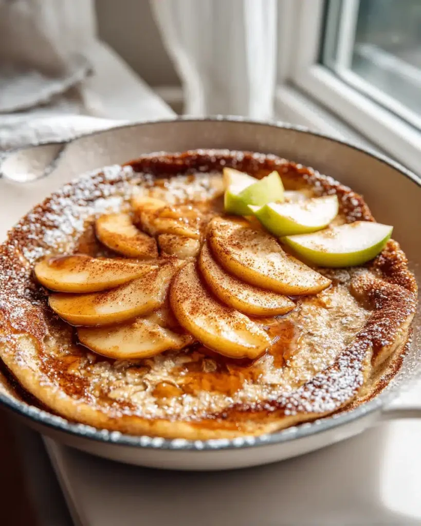 Skillet Apfel-Hafer-Pfannkuchen: Gesundes Frühstück mit Äpfeln und Hafer