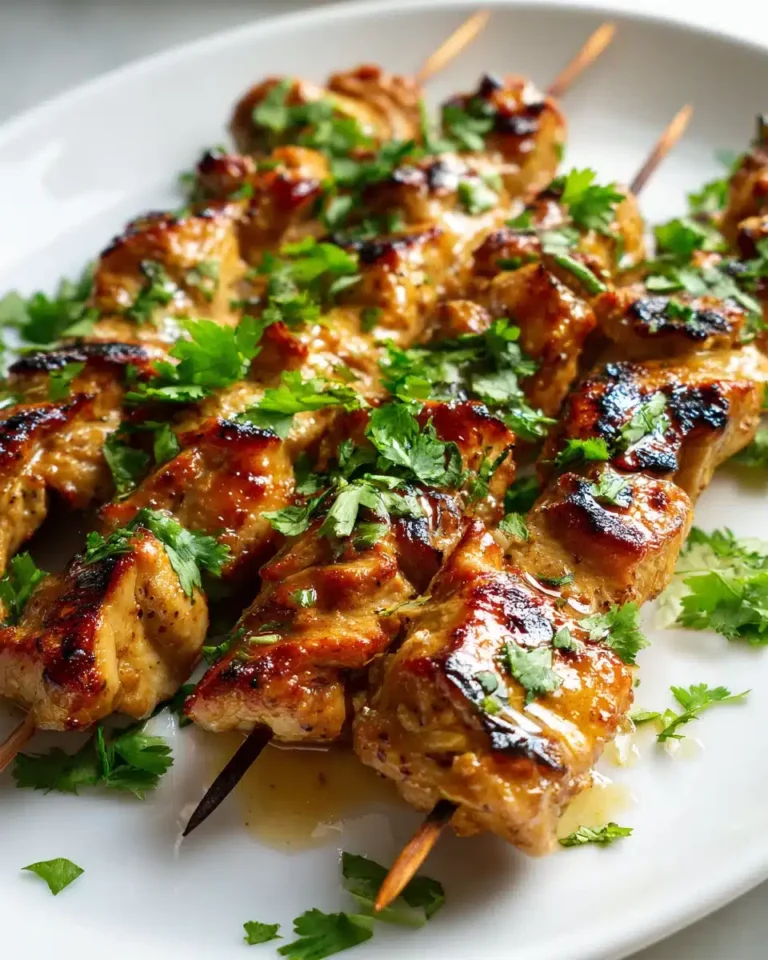 Exotische Thai Kokos Hähnchenspieße mit aromatischen Gewürzen