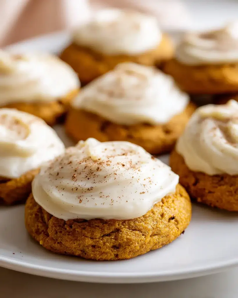 Kürbis-Cookies mit Frischkäse-Frosting: Weich und cremig