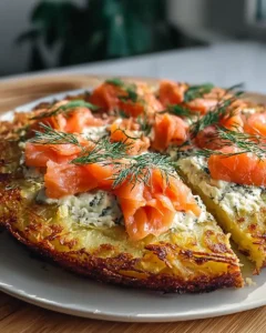 Kartoffelpizza Mit Geraeuchertem Lachs