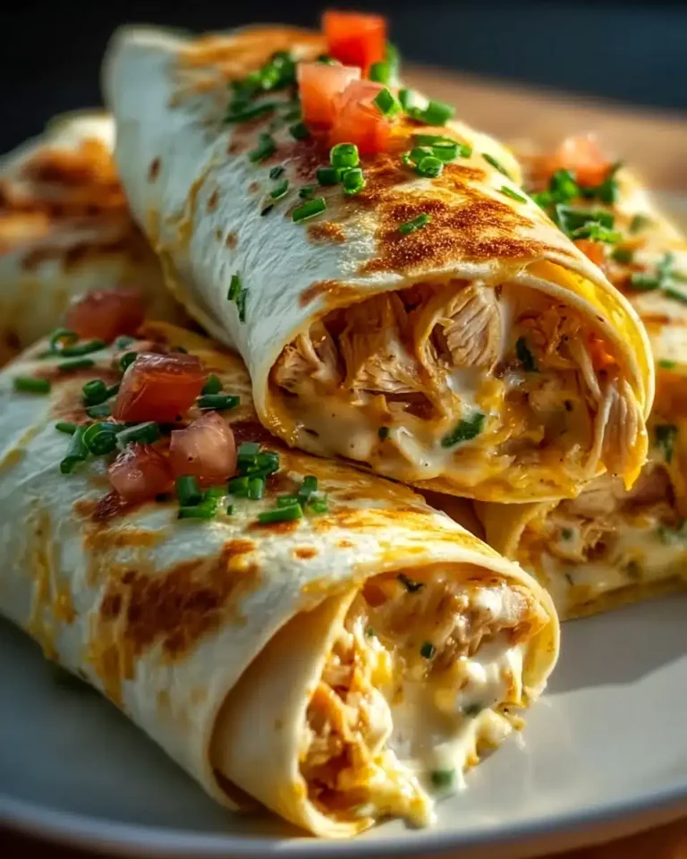 Schnelle Käse-Knoblauch-Hähnchen-Wraps – Ein Genuss für jeden Tag!