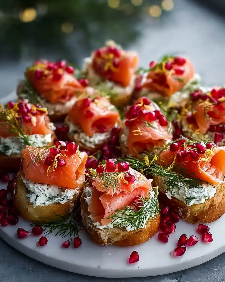 Festlicher Weihnachtskranz mit Lachs-Bruschetta für die Feiertage 4 Festlicher Weihnachtskranz mit Lachs-Bruschetta für die Feiertage