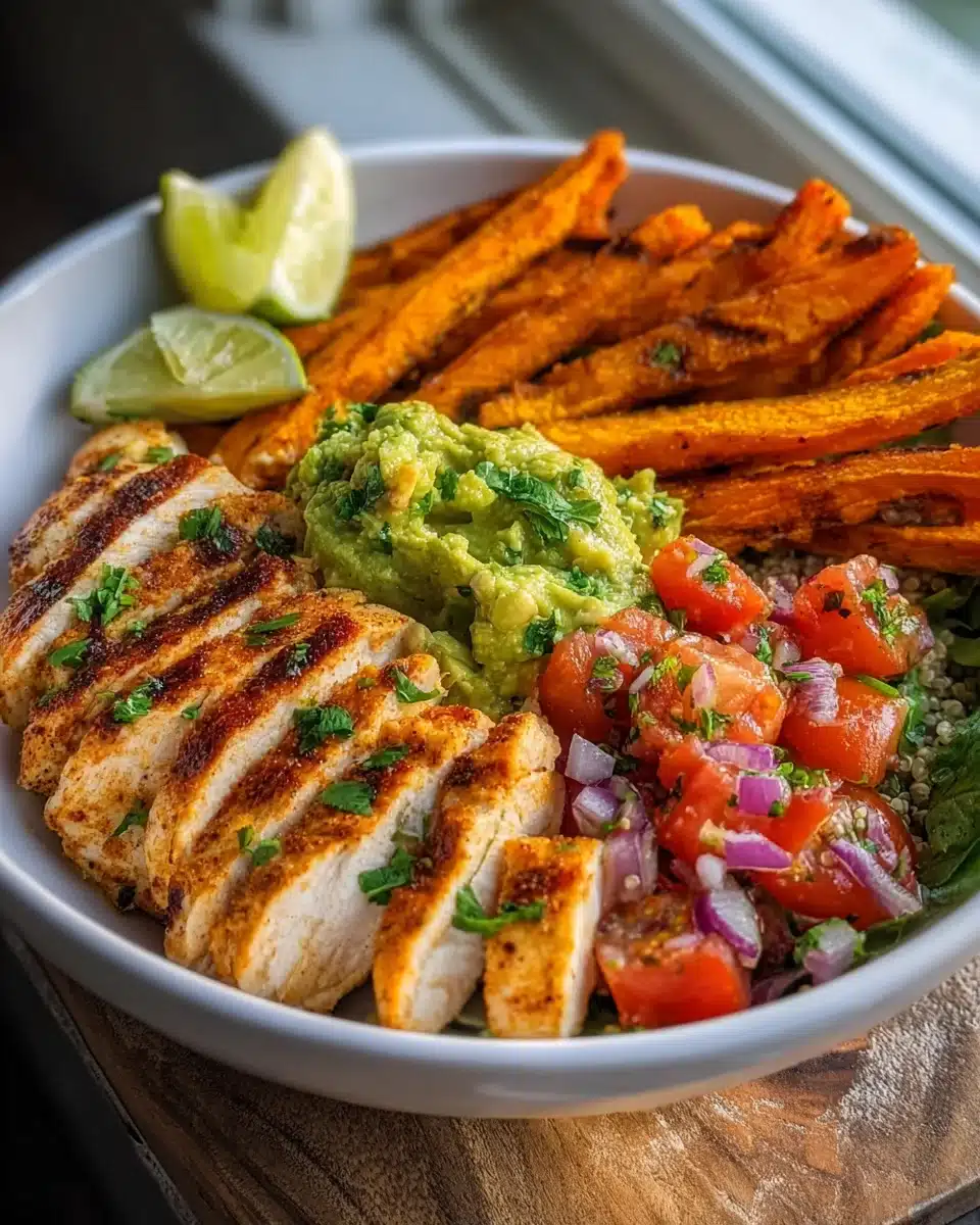 Saftige gegrillte Kräuter-Hähnchen-Bowl – gesundes Abendessen voller Geschmack, leicht & lecker 4 Saftige gegrillte Kräuter-Hähnchen-Bowl – gesundes Abendessen voller Geschmack, leicht & lecker