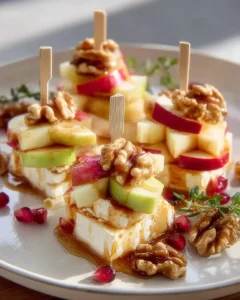 Apfel-Camembert-Spieße mit Walnüssen: Ein Leckerer Snack für Jede Gelegenheit!