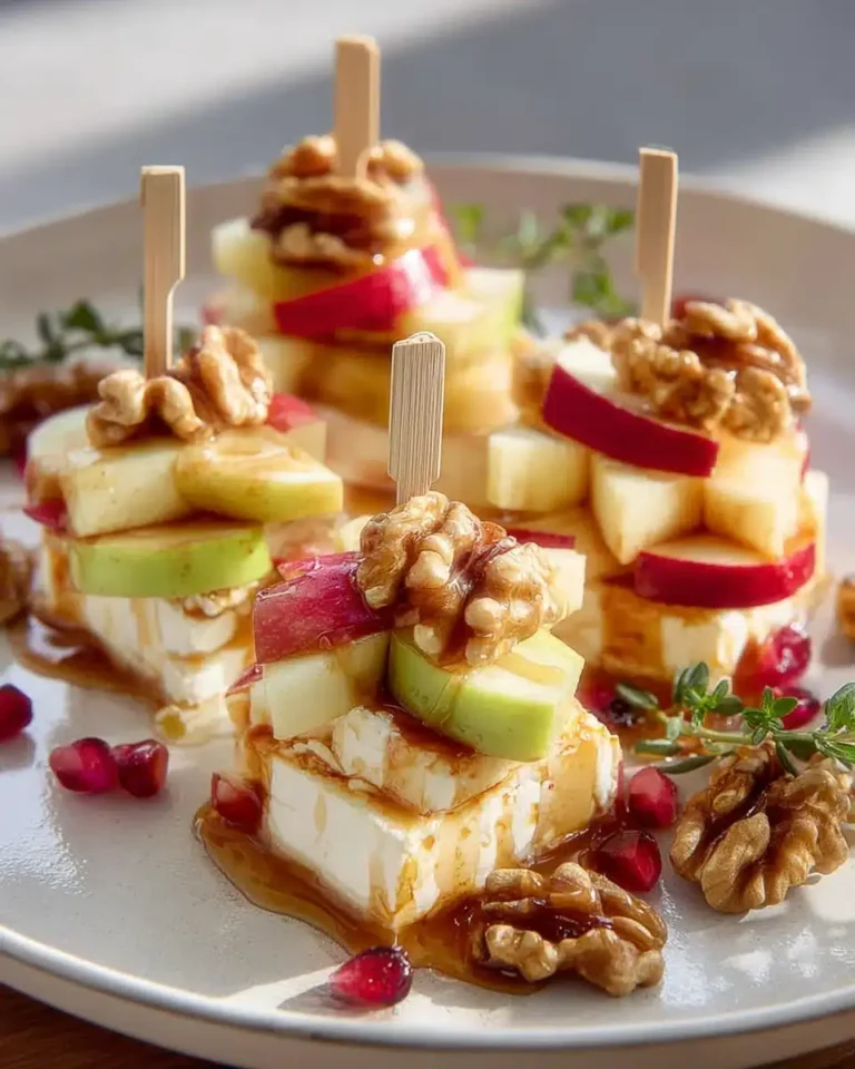 Apfel-Camembert-Spieße mit Walnüssen: Ein Leckerer Snack für Jede Gelegenheit!