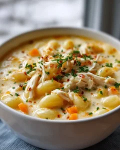 Creamy Chicken Macaroni Cheese Soup Your New Favorite