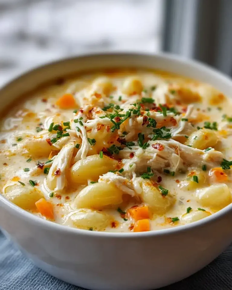 Cremige Hühner-Makkaroni-Käse-Suppe – Ihr neuer Favorit
