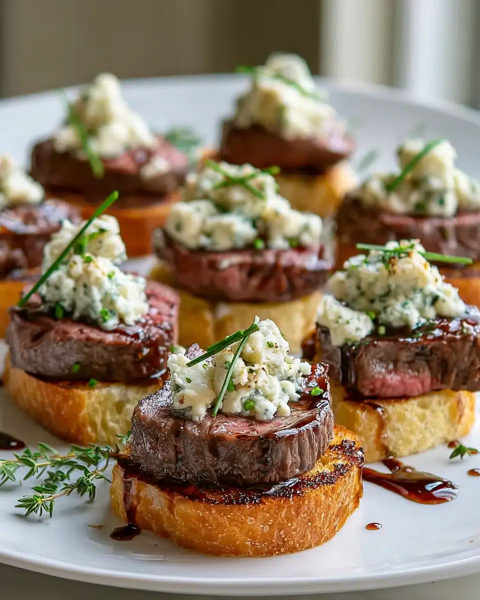 Rinderfilet-Gorgonzola-Crostini – Eine dekadente Vorspeise 4 Rinderfilet-Gorgonzola-Crostini – Eine dekadente Vorspeise