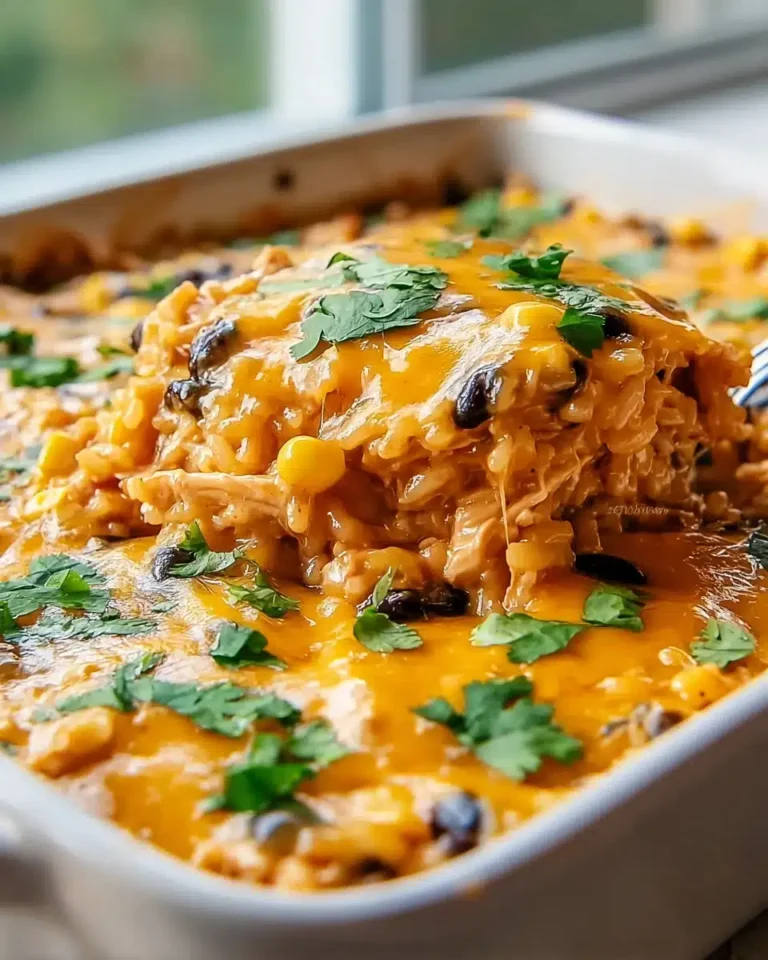 Köstlicher Hähnchen-Enchilada-Reisauflauf für stressige Abende